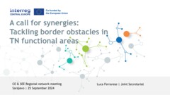 02 Presentation | A call for synergies - Tackling border obstacles in TN functional areas_Luca Ferrarese CE