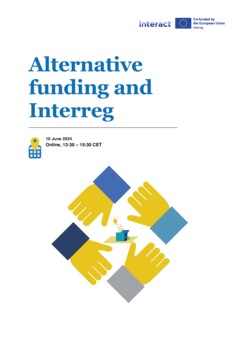 Alternative funding and Interreg 10 June 2024 Agenda