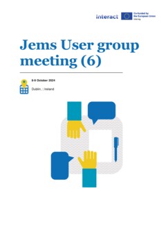 Jems User group (6) Draft agenda