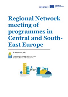 Regional Network meeting of programmes in Central and South-East Europe 25-26 September Sarajevo (BiH) Draft agenda