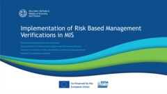 3. Risk-based management verifications MIS