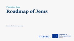 Jems user group meeting