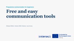 Programme communication for beginners
