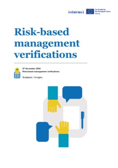 Risk-based management verifications Draft agenda