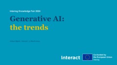 Interreg Knowledge Fair 2024 Day 1 | Artificial intelligence: Genuine impact