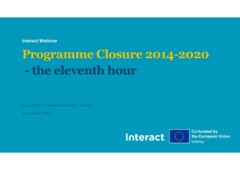 Programme Closure Interact presentation 20241022