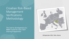 Risk Based Management Verifications in Interreg