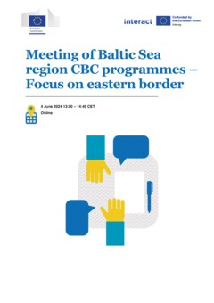Meeting of Baltic Sea Region CBC Programmes - Focus on Eastern Border